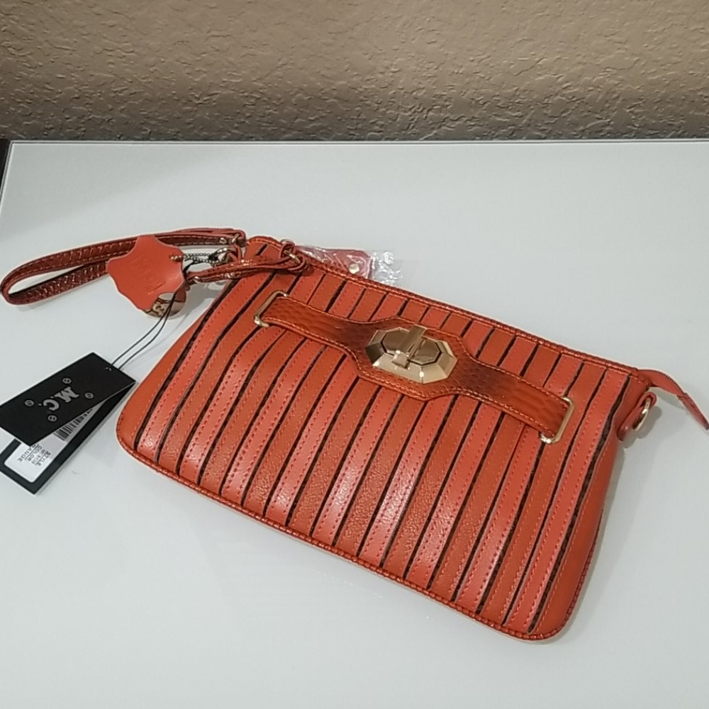 Brand new orange clutch